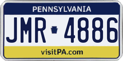 PA license plate JMR4886