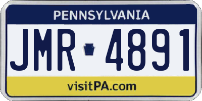 PA license plate JMR4891