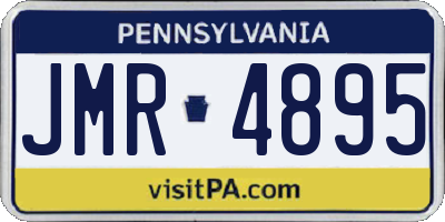 PA license plate JMR4895