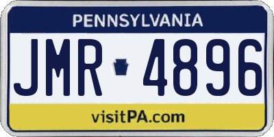 PA license plate JMR4896