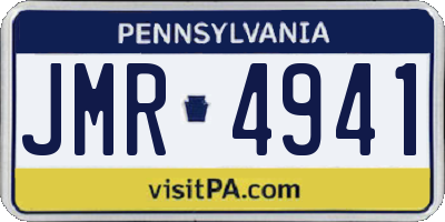 PA license plate JMR4941