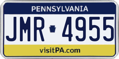 PA license plate JMR4955