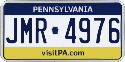 PA license plate JMR4976