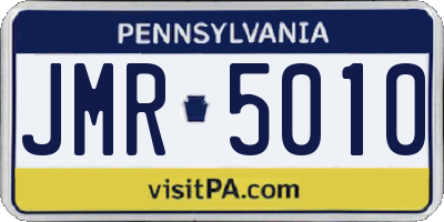 PA license plate JMR5010