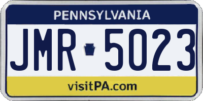 PA license plate JMR5023