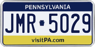 PA license plate JMR5029