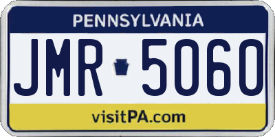 PA license plate JMR5060