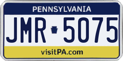 PA license plate JMR5075