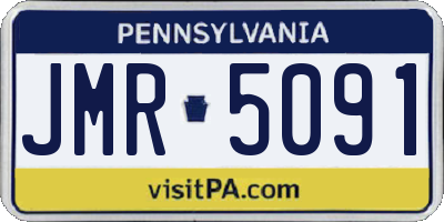 PA license plate JMR5091