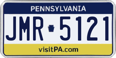 PA license plate JMR5121