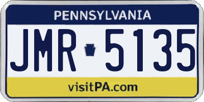 PA license plate JMR5135
