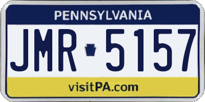 PA license plate JMR5157