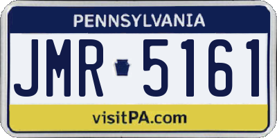 PA license plate JMR5161