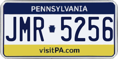 PA license plate JMR5256