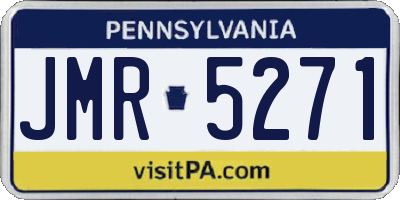 PA license plate JMR5271