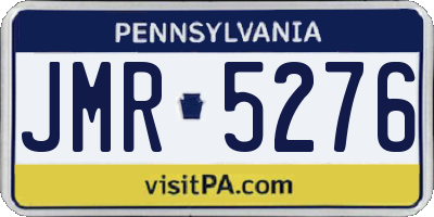 PA license plate JMR5276