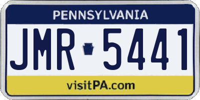 PA license plate JMR5441