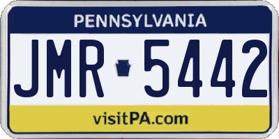 PA license plate JMR5442