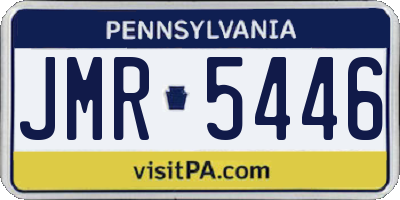 PA license plate JMR5446
