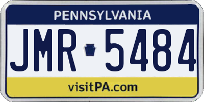 PA license plate JMR5484