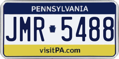 PA license plate JMR5488