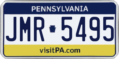 PA license plate JMR5495