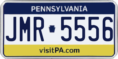 PA license plate JMR5556