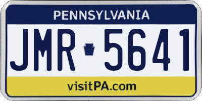 PA license plate JMR5641