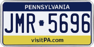 PA license plate JMR5696