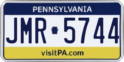 PA license plate JMR5744