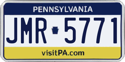 PA license plate JMR5771