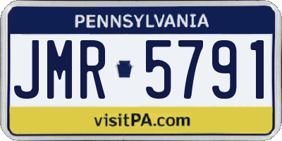 PA license plate JMR5791