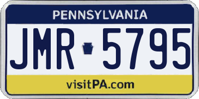 PA license plate JMR5795