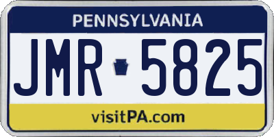 PA license plate JMR5825