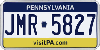 PA license plate JMR5827