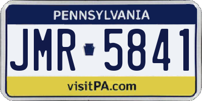 PA license plate JMR5841