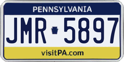 PA license plate JMR5897