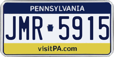 PA license plate JMR5915