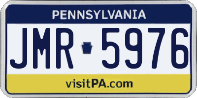 PA license plate JMR5976