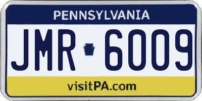 PA license plate JMR6009