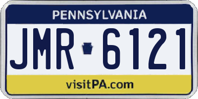 PA license plate JMR6121