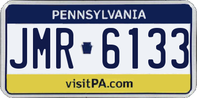 PA license plate JMR6133