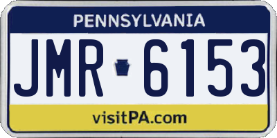 PA license plate JMR6153