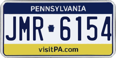 PA license plate JMR6154