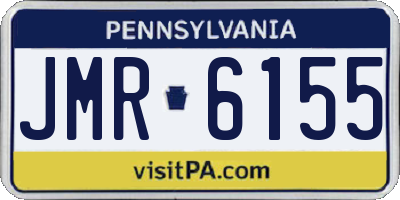 PA license plate JMR6155