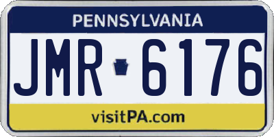 PA license plate JMR6176