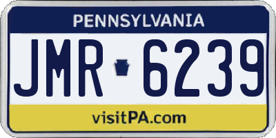PA license plate JMR6239
