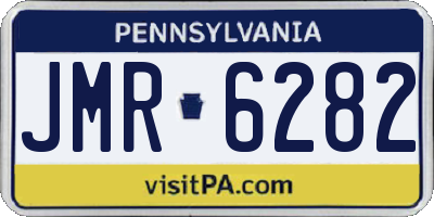 PA license plate JMR6282