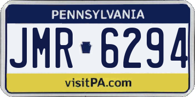 PA license plate JMR6294