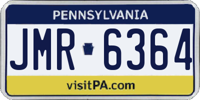 PA license plate JMR6364